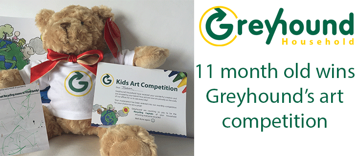 11 Month Old Wins Greyhound Art Competition