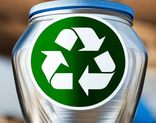A circular recycle label