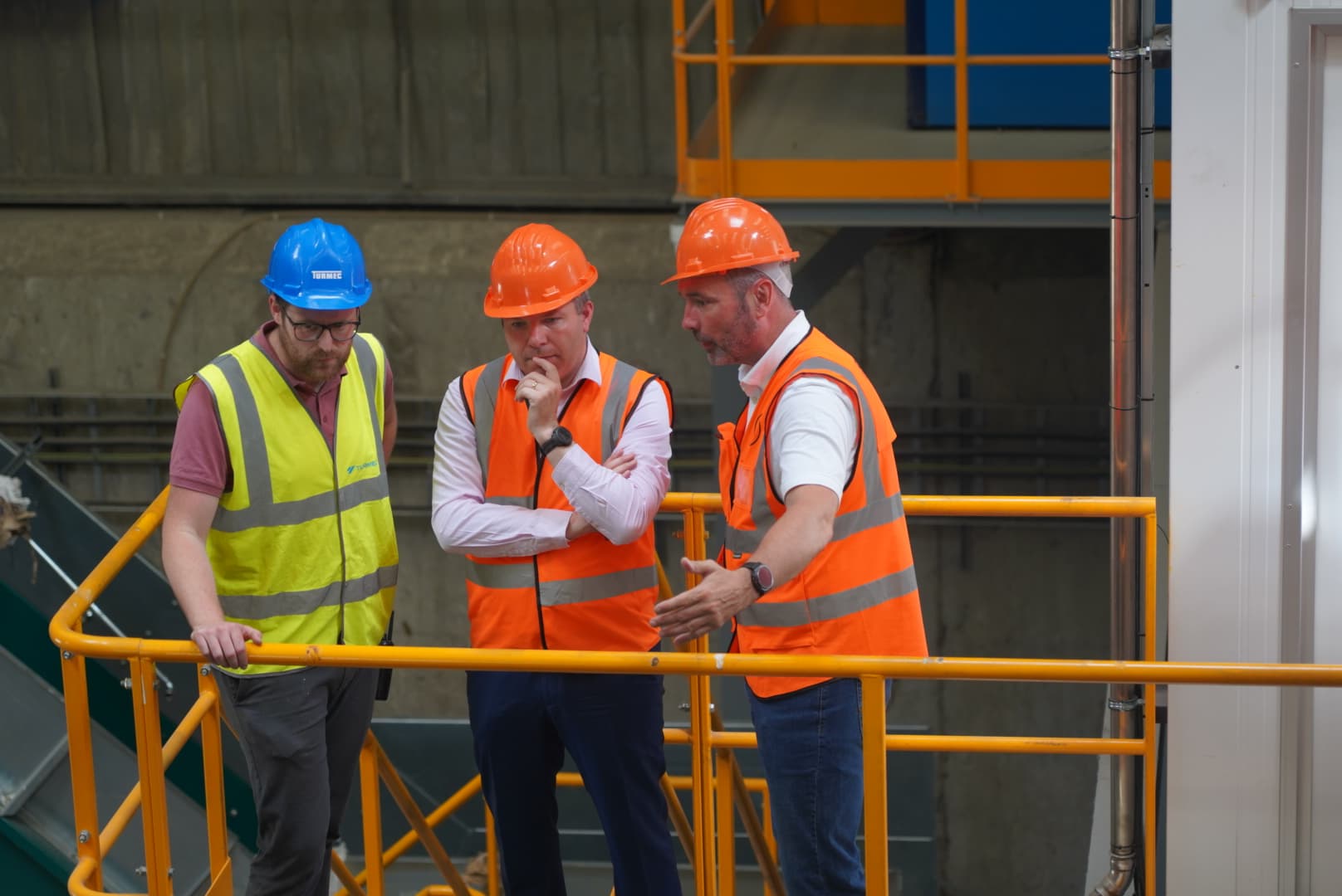 Shane Moynihan TD visiting Ireland’s €25M MRF with CEO Neill Ryan