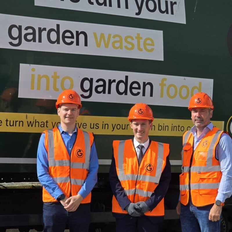 Minister Alan Dillon visiting the Clondalkin Materials Recovery Facility