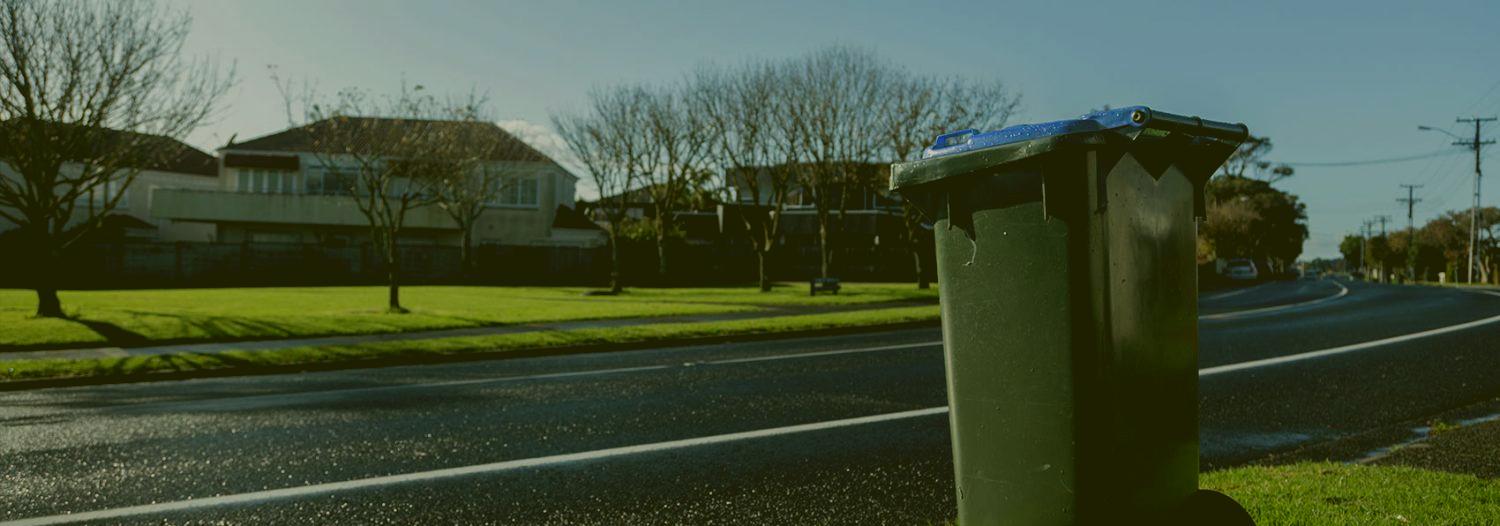 Wishcycling Blog Post: Green bin on the side of the road out for collection in Dublin